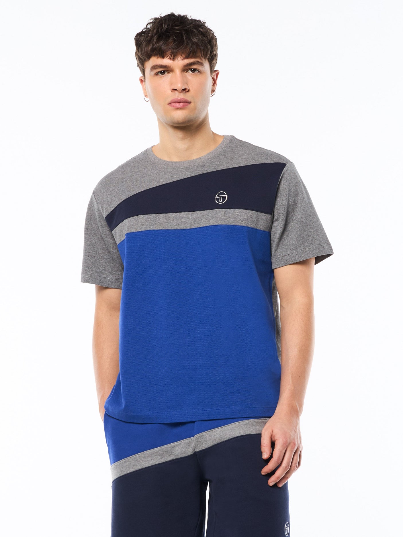 Camiseta de moda Affilato-Azul ultramar intenso