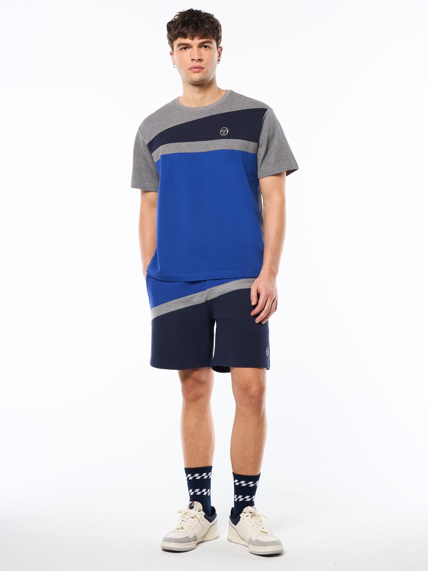 Camiseta de moda Affilato-Azul ultramar intenso