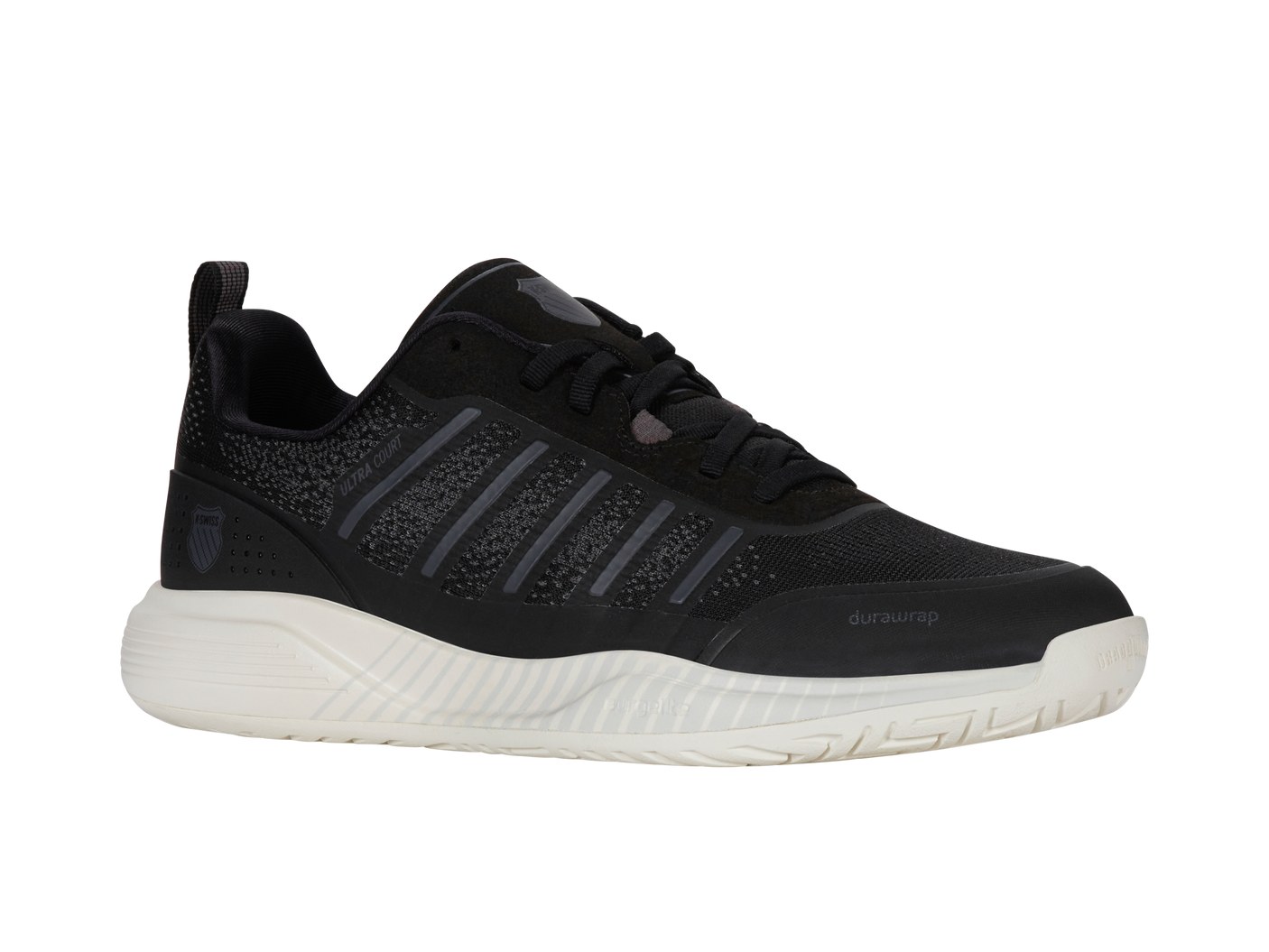 K-Swiss Men's Shoes Ultra Court | Black/Snow White/Asphalt