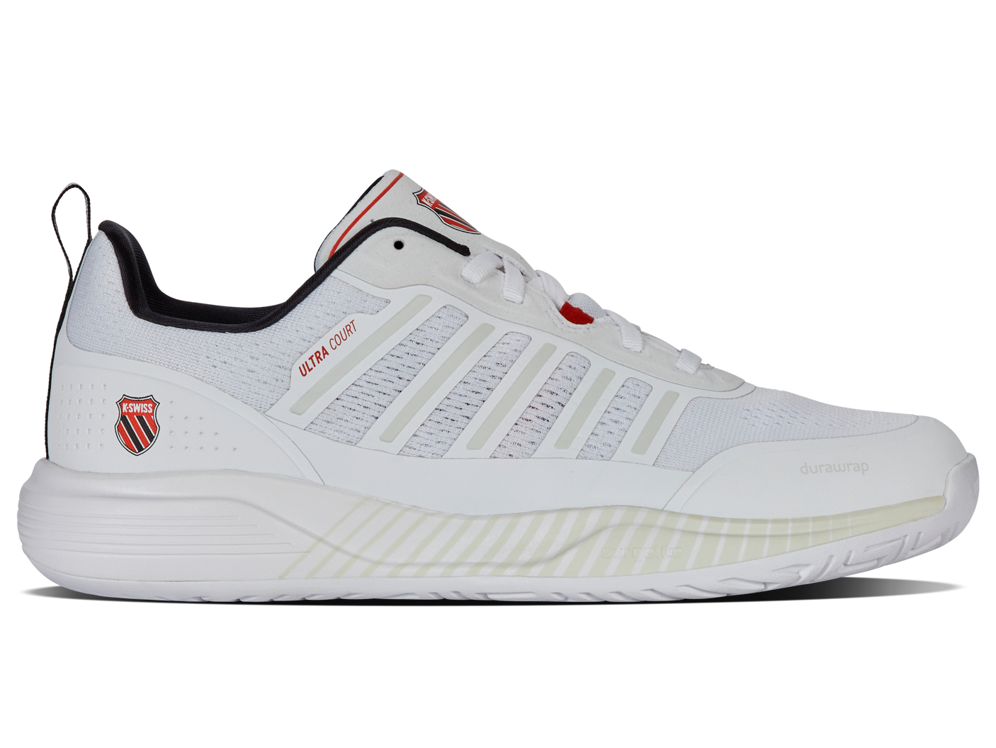 K-Swiss Men's Shoes Ultra Court | White/Black/Mars Red