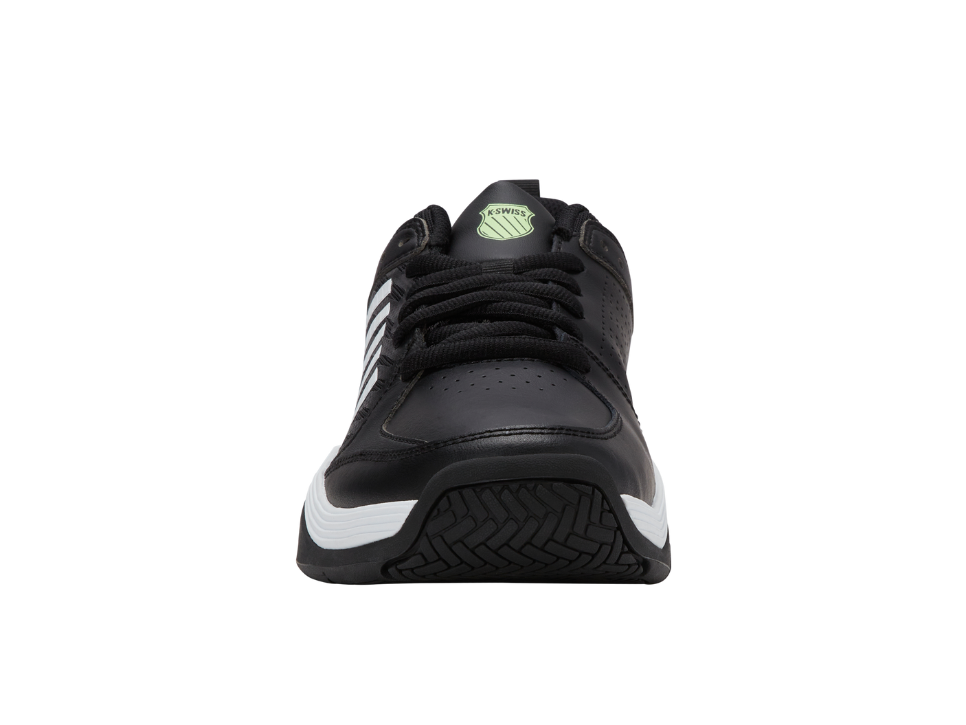 K-Swiss Men's Shoes Court Express 2 | Black/White/Soft Neon Green