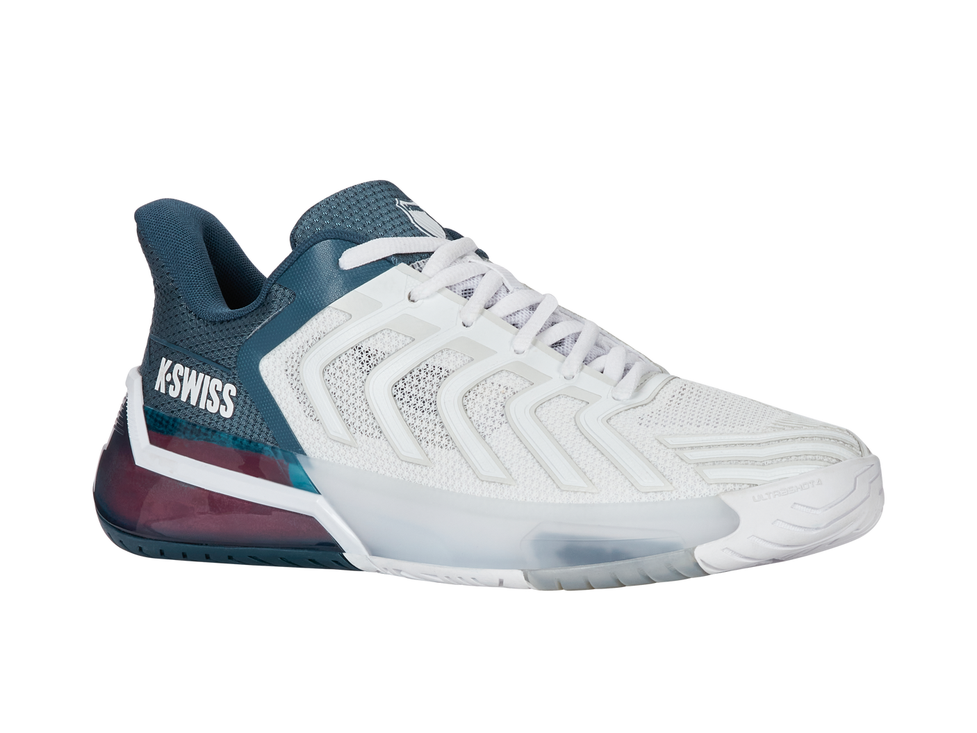 Zapatillas K-Swiss Ultrashot 4 para hombre | Blanco/Stargazer/Neón