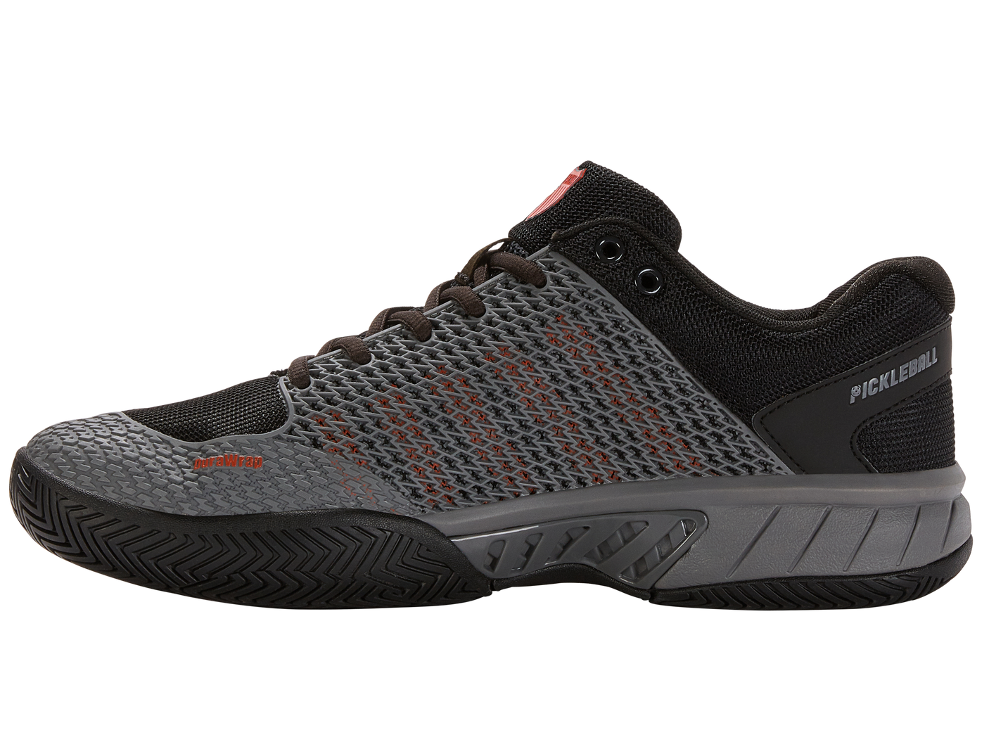 K-Swiss Men's Shoes Express Light Pickleball | Steel Gray/Jet Black/Spicy Orange