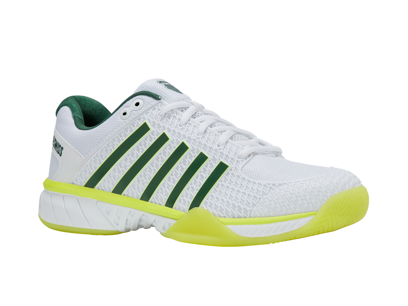 K-Swiss Men's Shoes Express Light Pickleball | White/Neon Lime/Eden