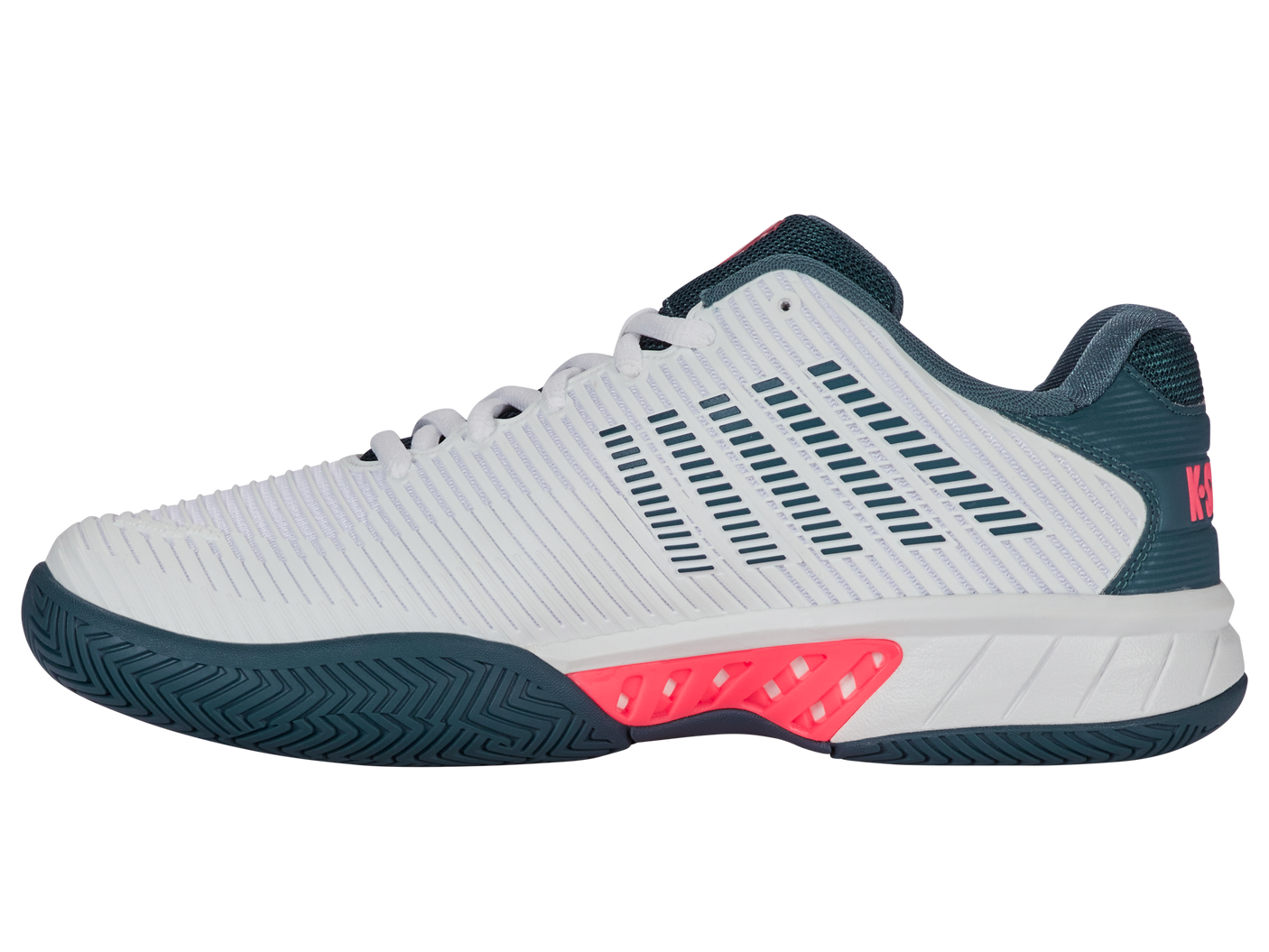 06613-129-M | HYPERCOURT EXPRESS 2 | WHITE/STARGAZER/NEON BLAZE
