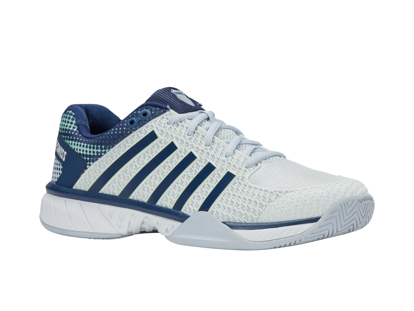 K-Swiss Men's Shoes Express Light Pickleball-2E | Bit Of Blue/Oceana/Patina Green