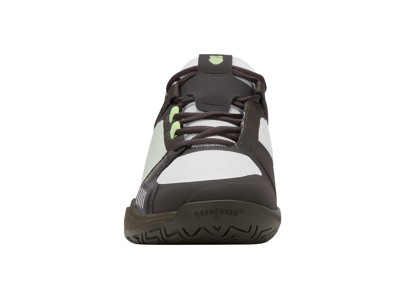 Zapatillas K-Swiss Ultrashot Team para hombre | Negro/Blanco/Verde neón suave