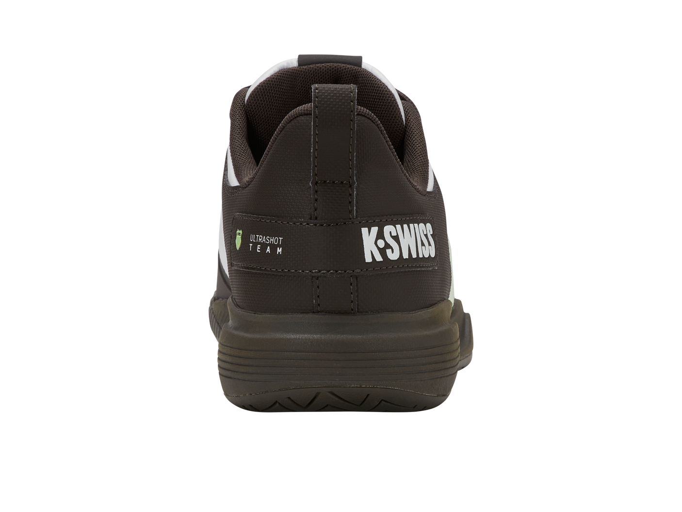 Zapatillas K-Swiss Ultrashot Team para hombre | Negro/Blanco/Verde neón suave