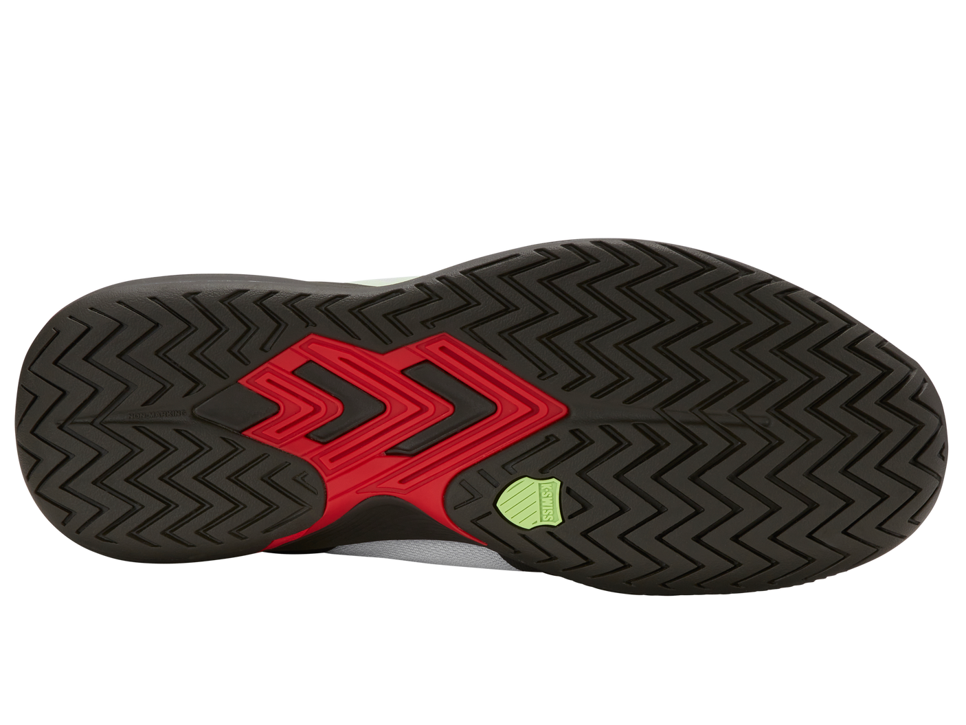 Zapatillas K-Swiss Ultrashot Team para hombre | Negro/Blanco/Verde neón suave