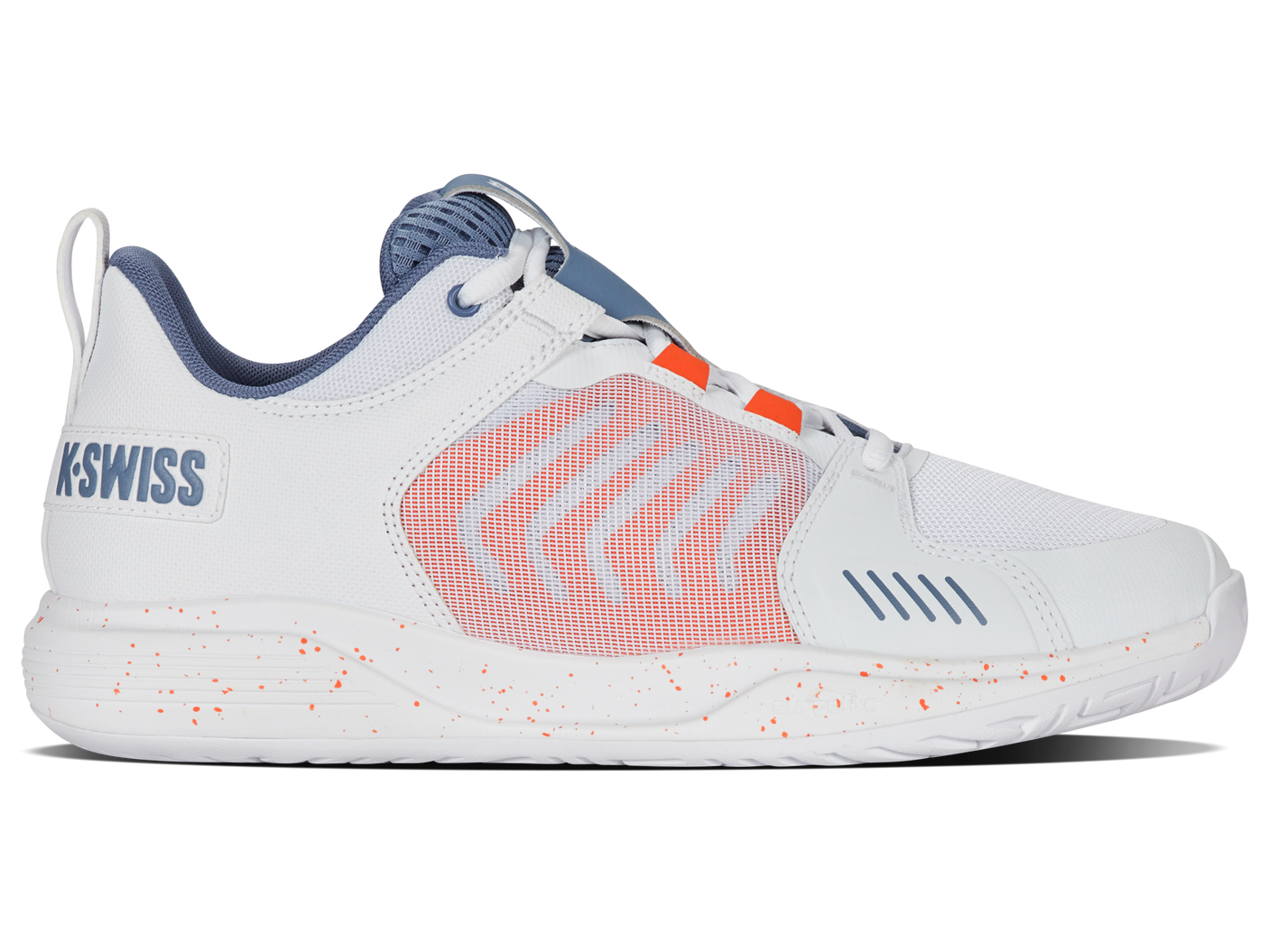 Zapatillas K-Swiss Ultrashot Team para hombre | Blanco/Infinito/Ibis escarlata