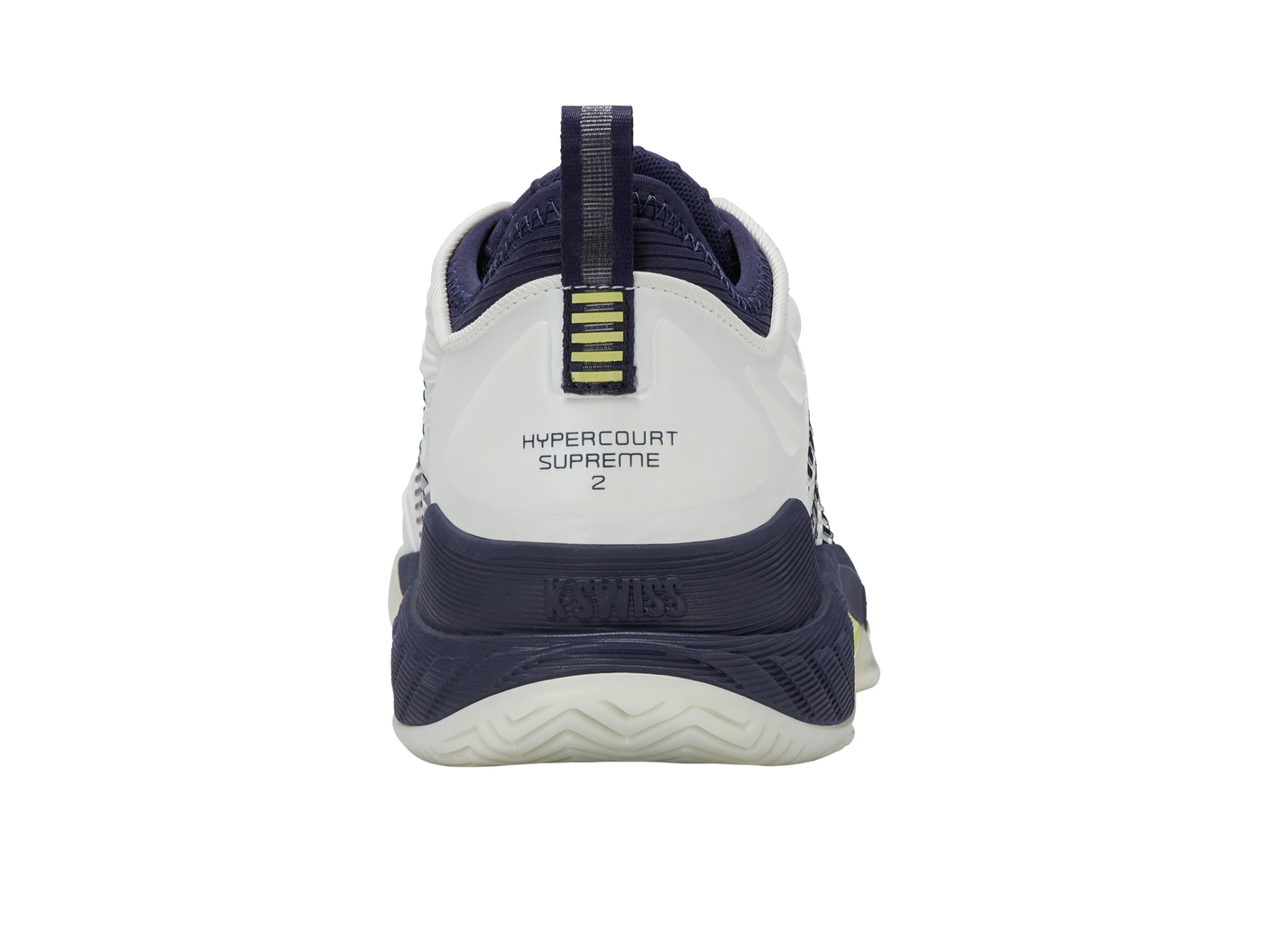 Zapatillas K-Swiss Hypercourt Supreme 2 para hombre | Blanco/Academia Naval/Verde Luminario