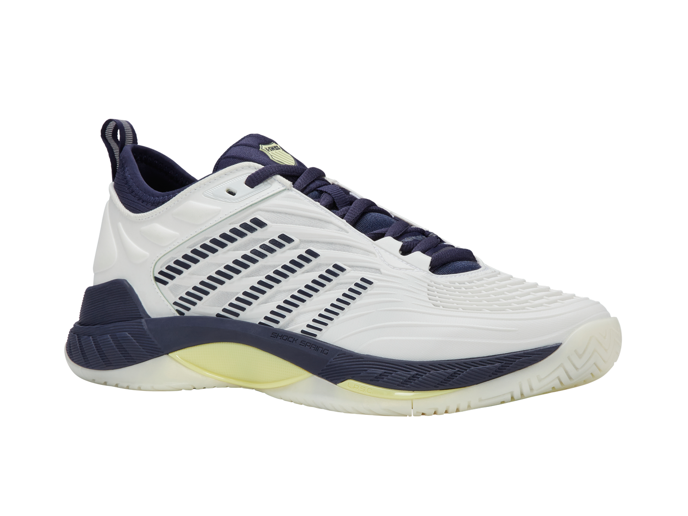 Zapatillas K-Swiss Hypercourt Supreme 2 para hombre | Blanco/Academia Naval/Verde Luminario