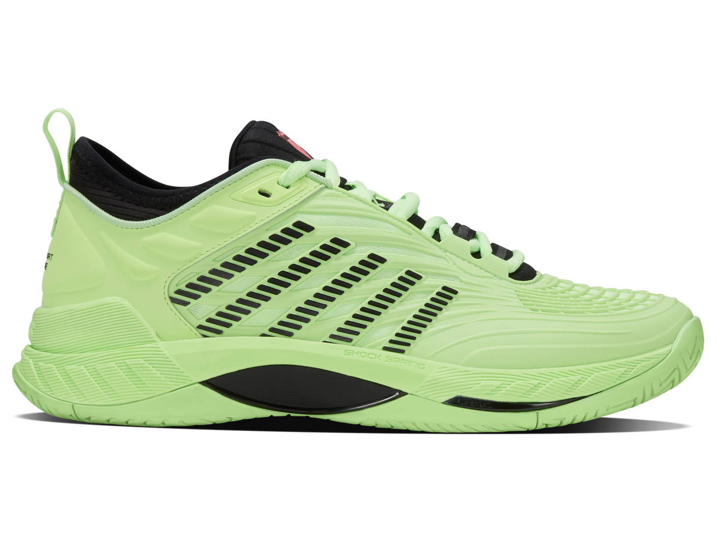 Zapatillas K-Swiss Hypercourt Supreme 2 para hombre | Verde neón suave/Negro/Lava neón