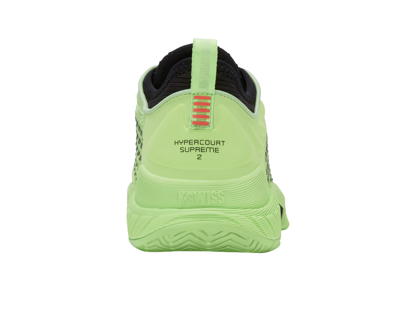 Zapatillas K-Swiss Hypercourt Supreme 2 para hombre | Verde neón suave/Negro/Lava neón