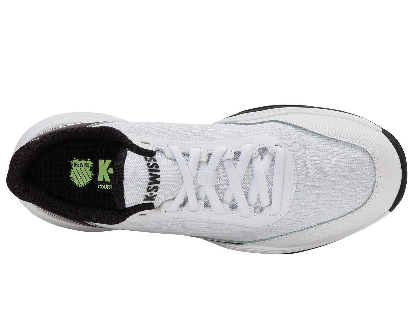 K-Swiss Men's Shoes Speedex 2 | White/Black/Soft Neon Green
