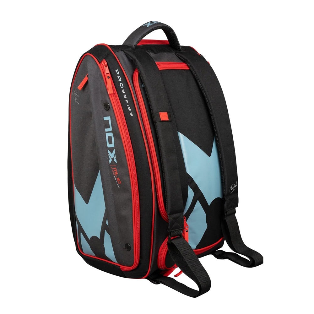 Nox Padel Bag ML10 Competition XL Compact Padel Bag Black & Red