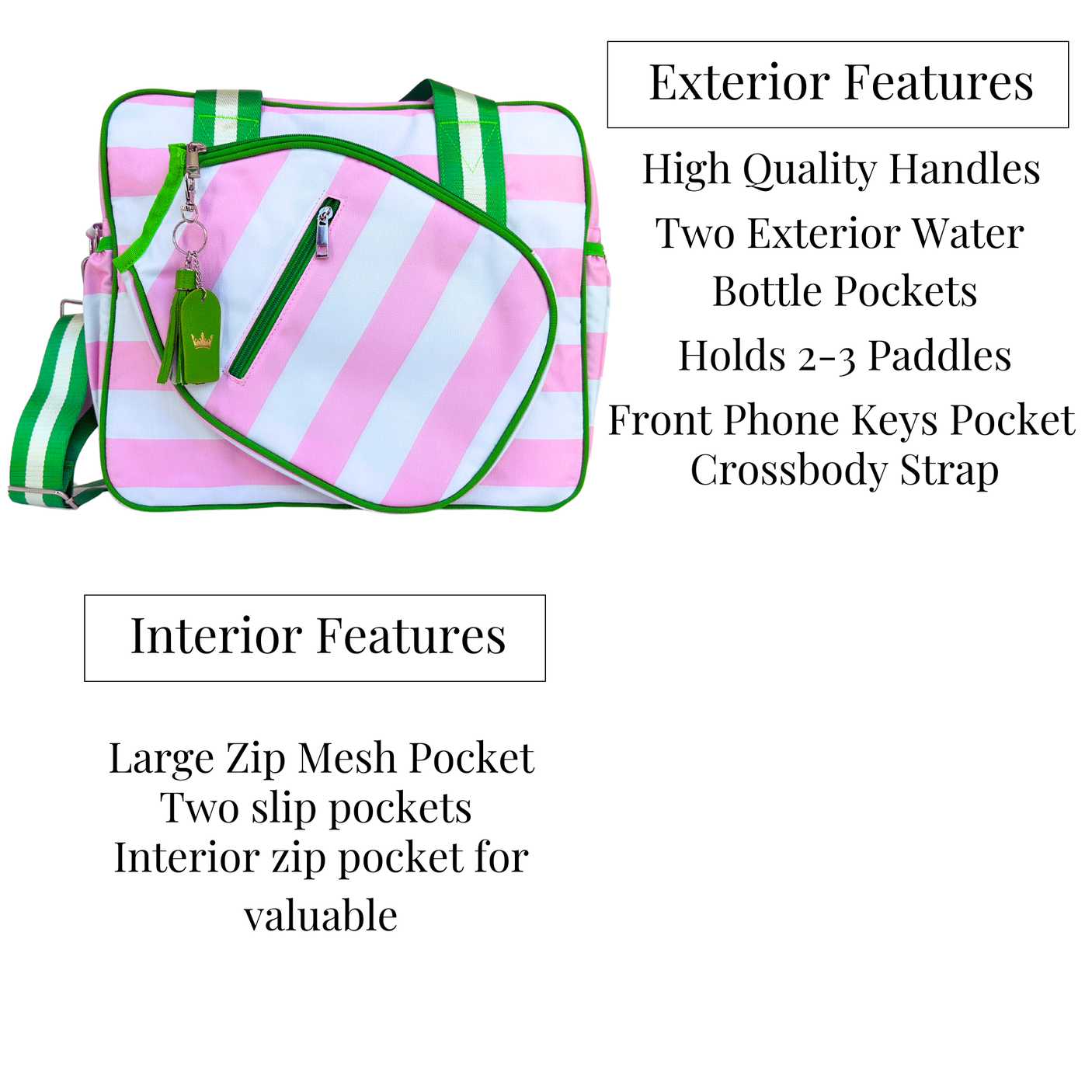 Queen Of The Court Prepster Pickleball Bag