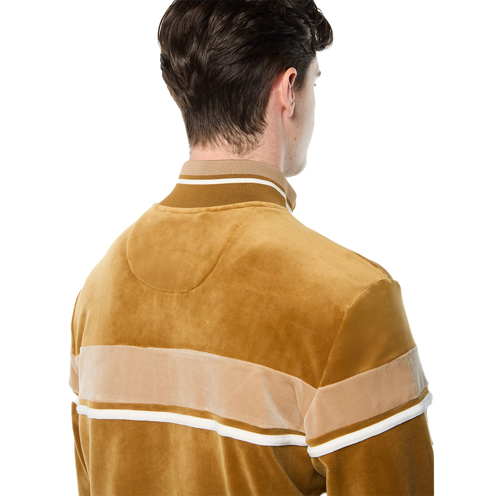 Sergio Tacchini Damarindo Velour Track Jacket - Bronze Brown