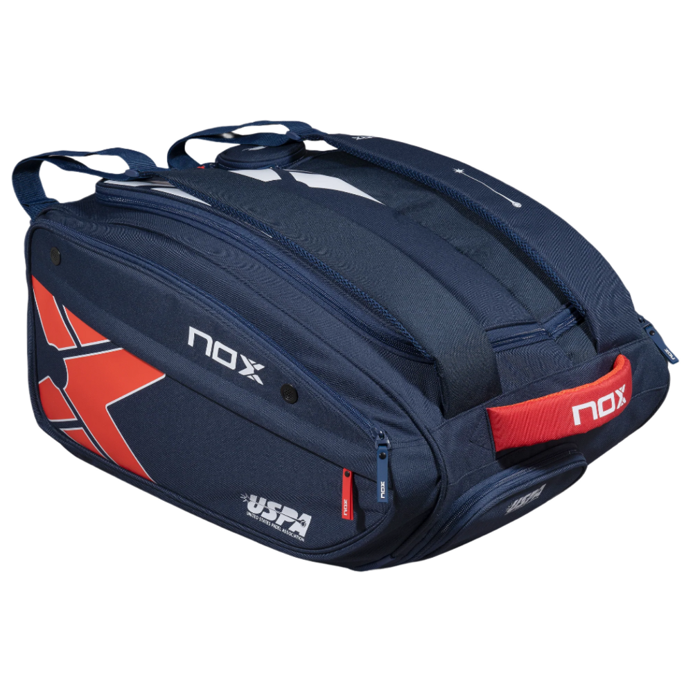 Nox Padel Bag USPA Pro Series Racket Bag Blue & Red