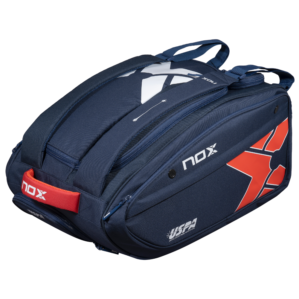 Nox Padel Bag USPA Pro Series Racket Bag Blue & Red