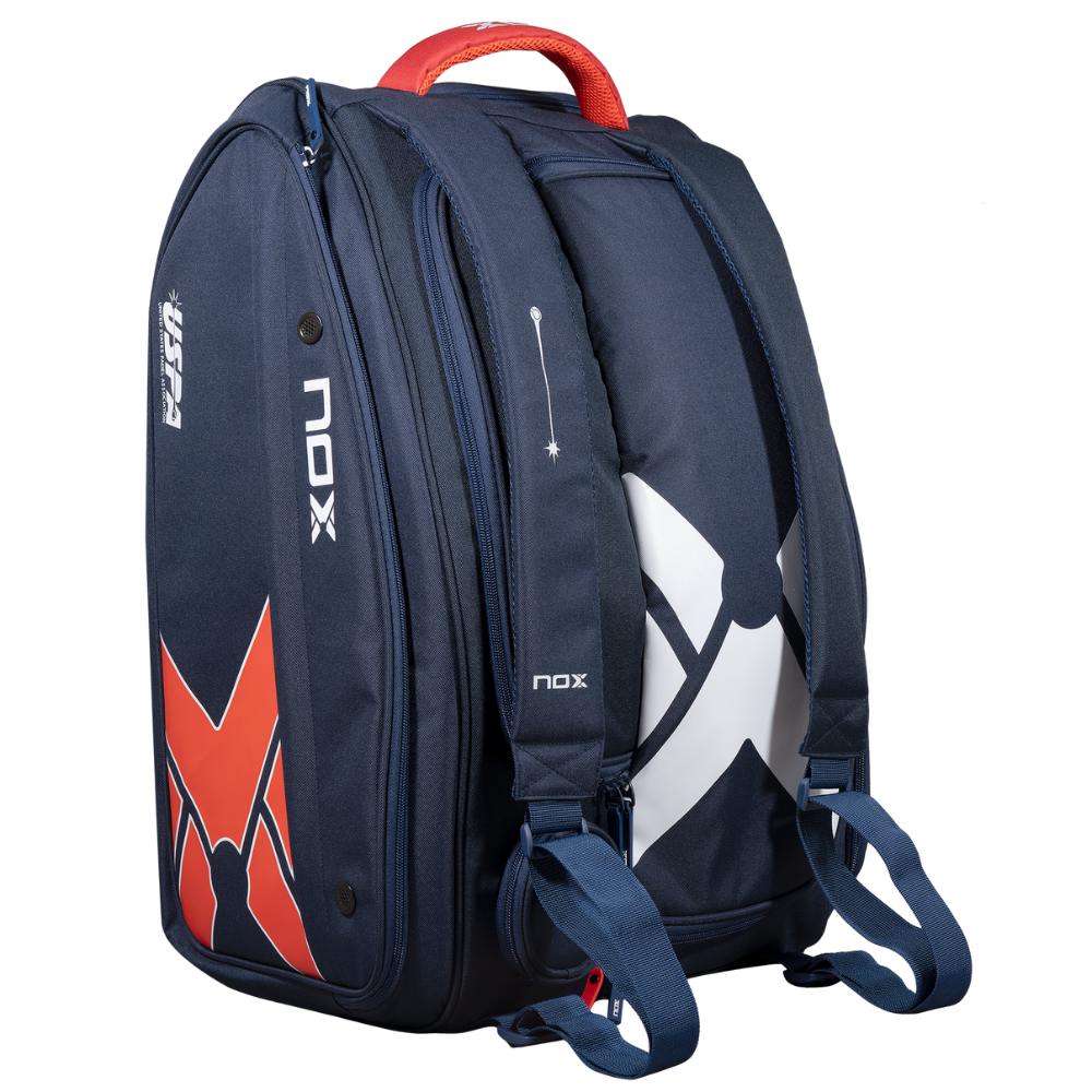 Nox Padel Bag USPA Pro Series Racket Bag Blue & Red