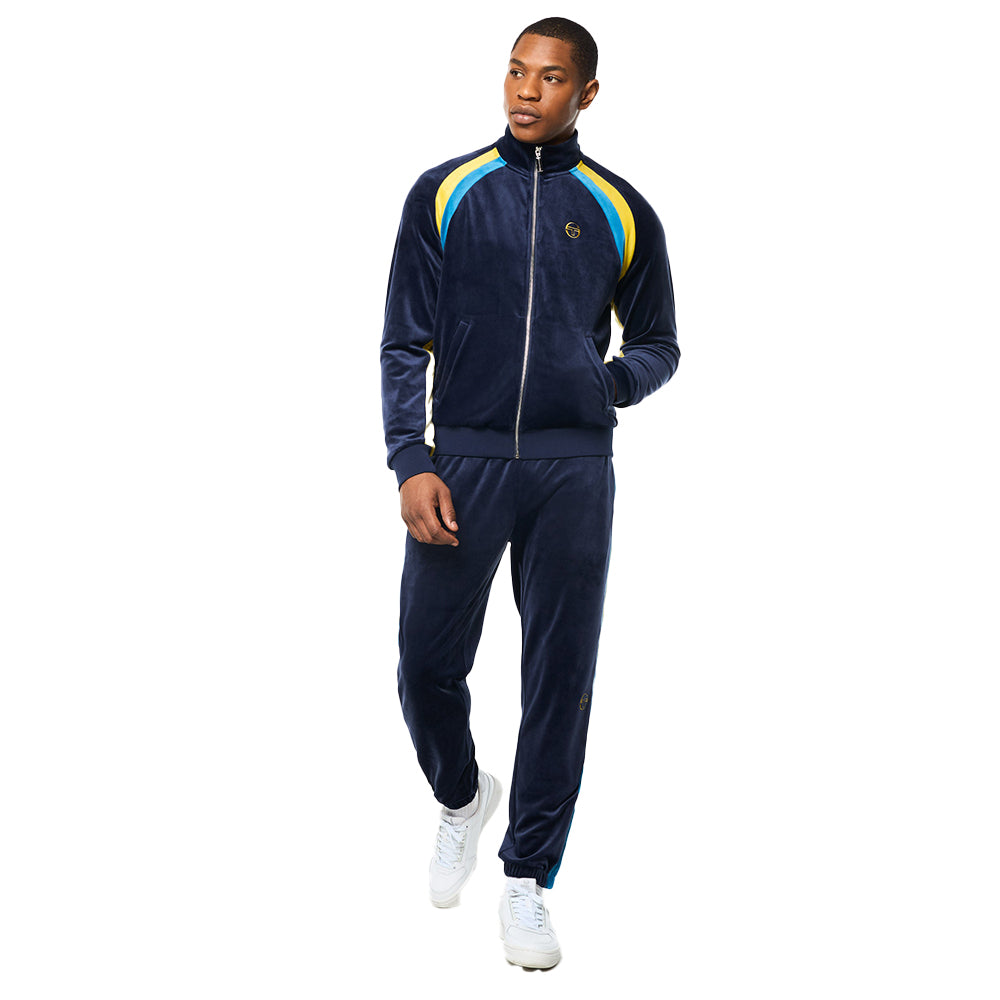 Sergio Tacchini Banda Velour Track Jacket - Maritime Blue