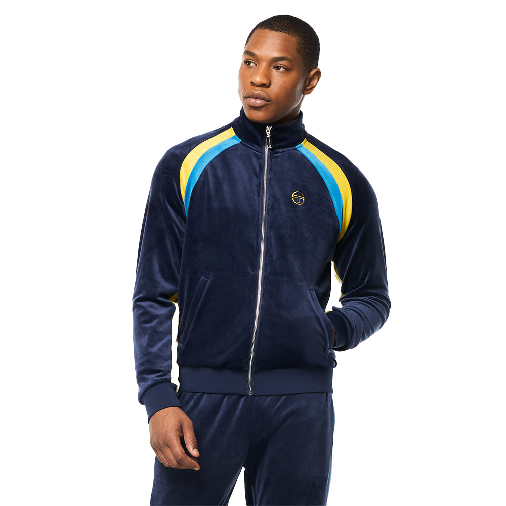 Sergio Tacchini Banda Velour Track Jacket - Maritime Blue