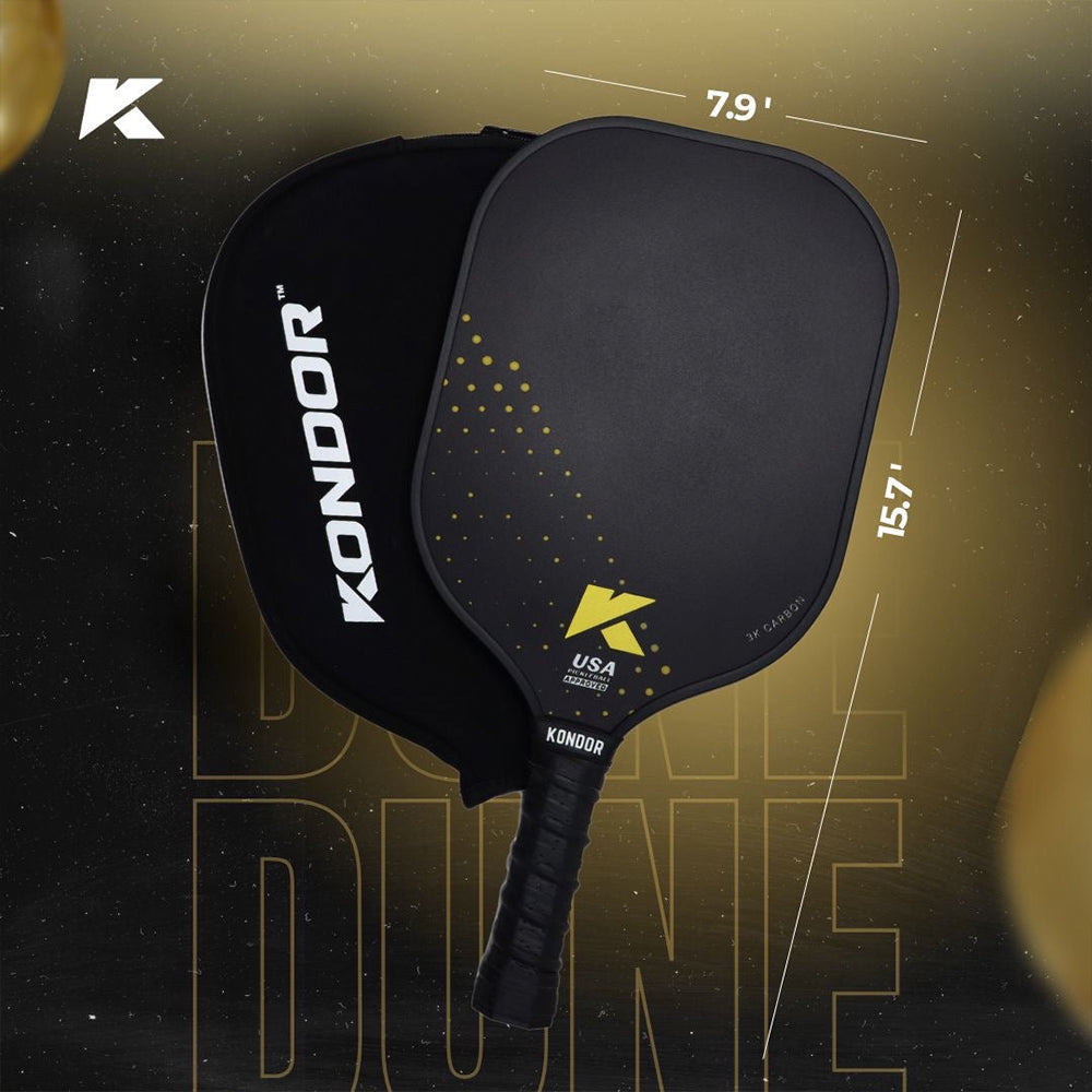 Paleta de Pickleball de carbono 3K DUNE de Kondor Pickleball