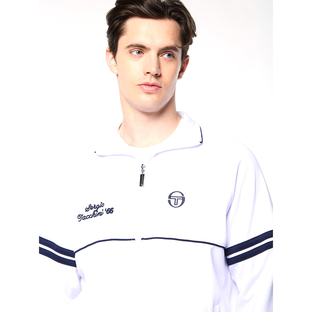 Sergio Tacchini Orion Davis Track Jacket - White/ Maritime Blue