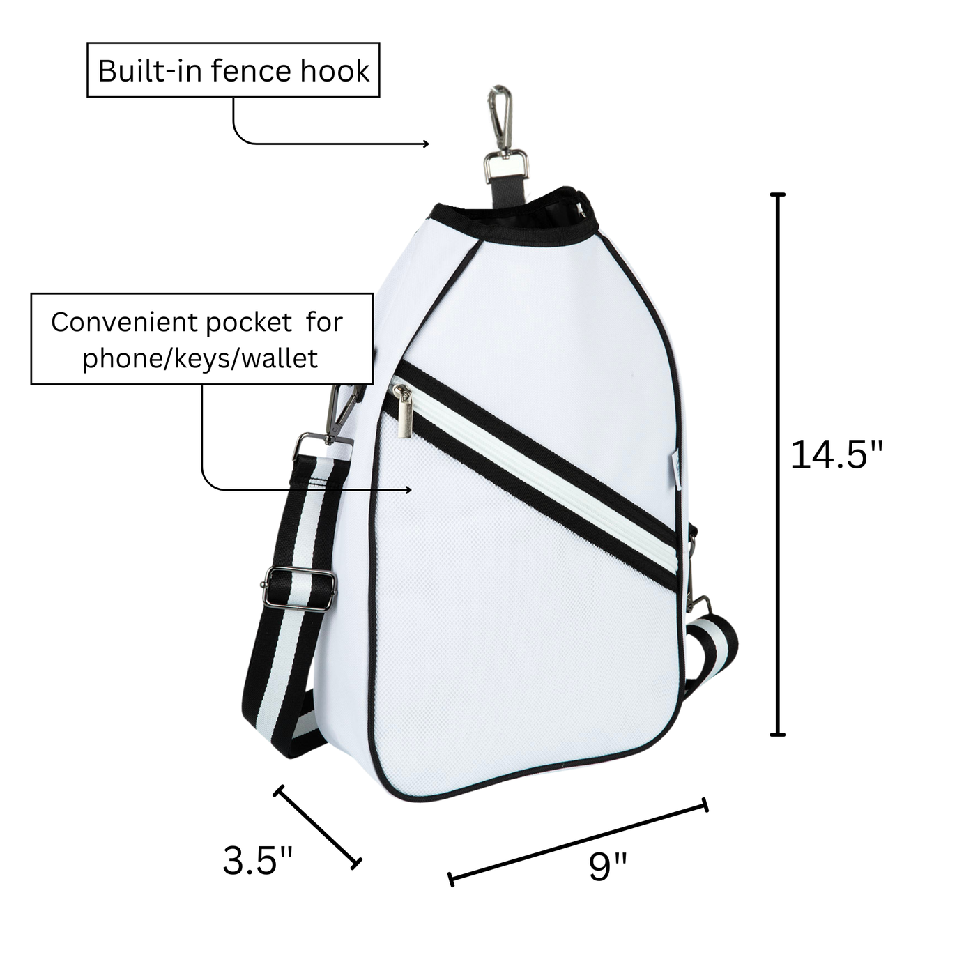 Queen Of The Court Essentials Pickleball Bag