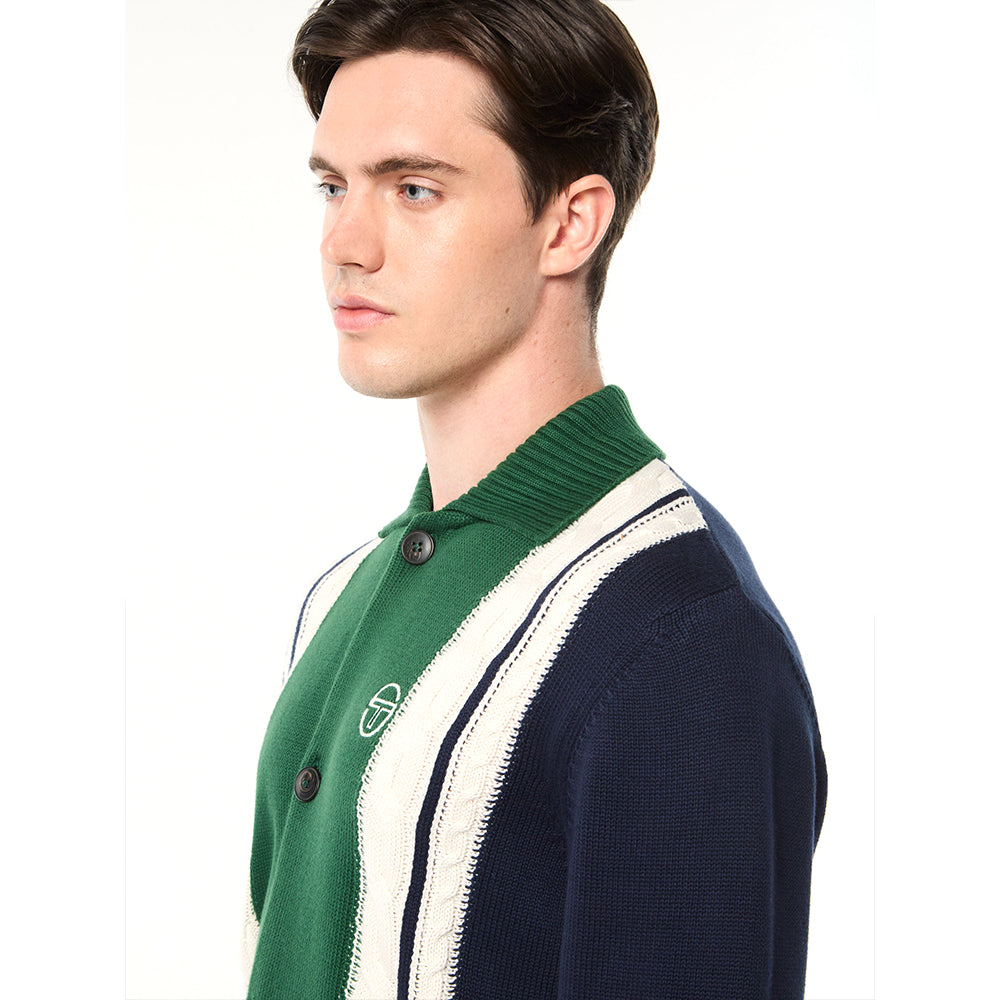 Sergio Tacchini Bruni Knit Cardigan - Maritime Blue