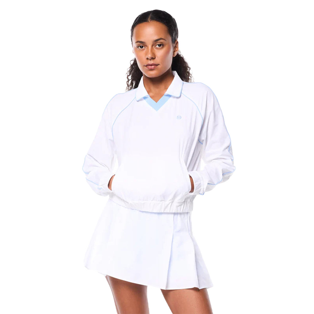 Sergio Tacchini Doni Long Sleeve Polo | Brilliant White