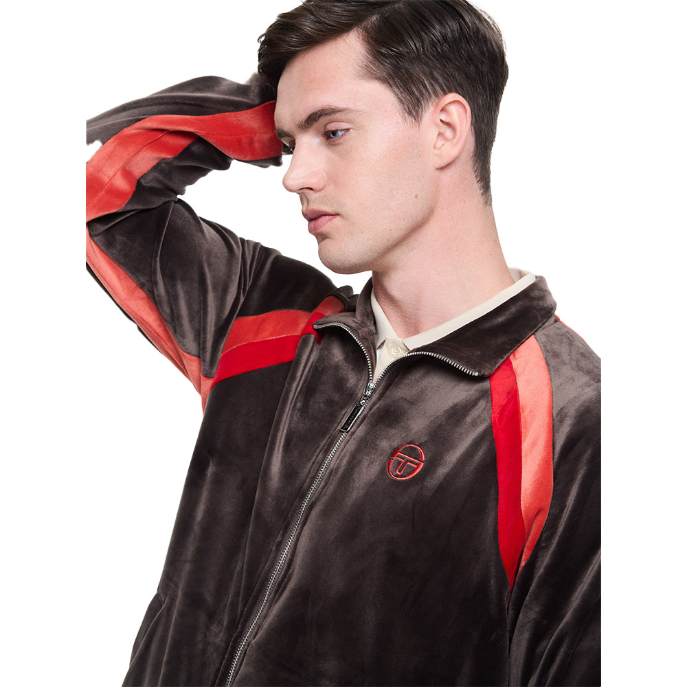 Sergio Tacchini Banda Velour Track Jacket - Mulch