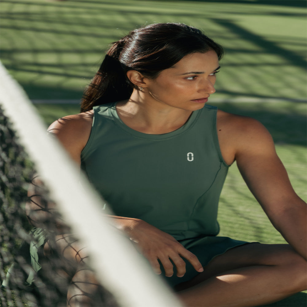 Urban Court - Green Cross-back Performance Tank