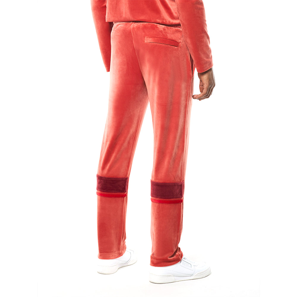 Sergio Tacchini Damarindo Velour Track Pant - Hot Sauce