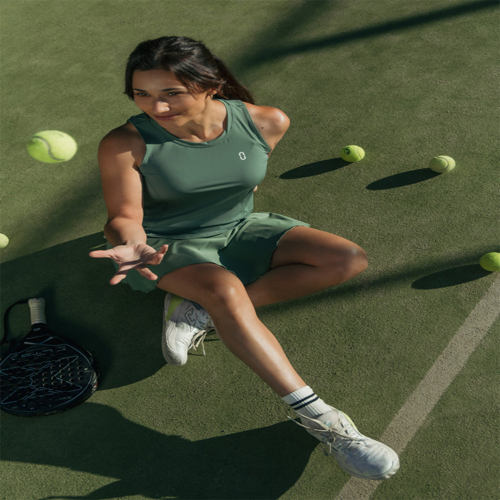 Urban Court - Green Cross-back Performance Tank