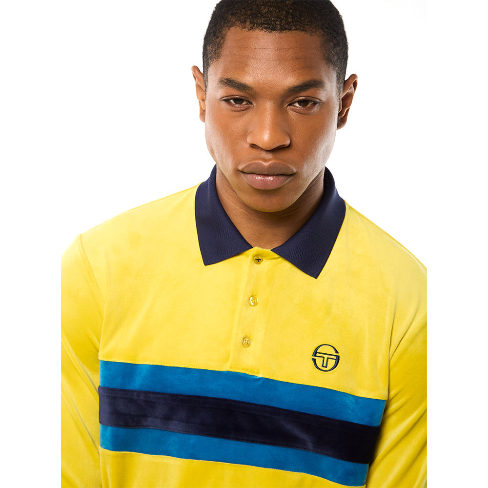 Sergio Tacchini Banda Velour Polo - Snake Eye
