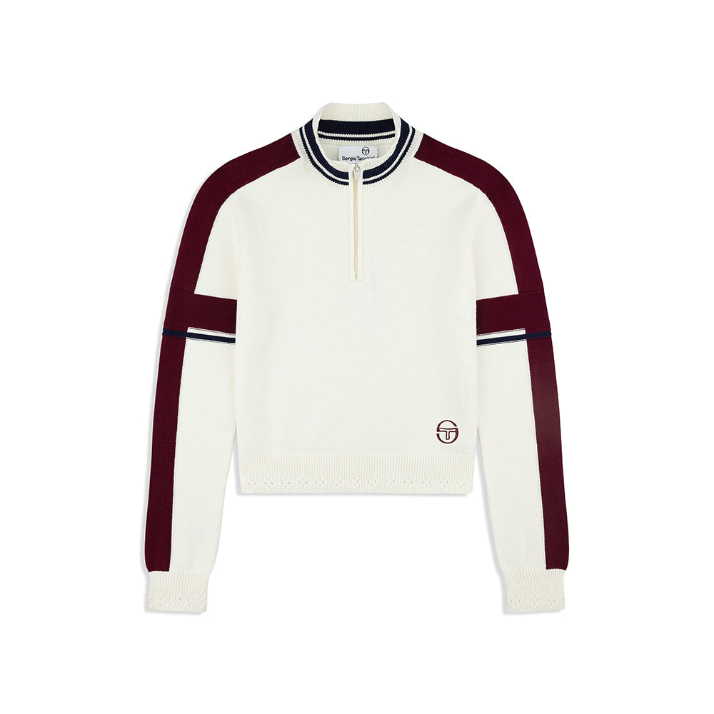 Sergio Tacchini Nota Knit Quarter Zip - Gardenia