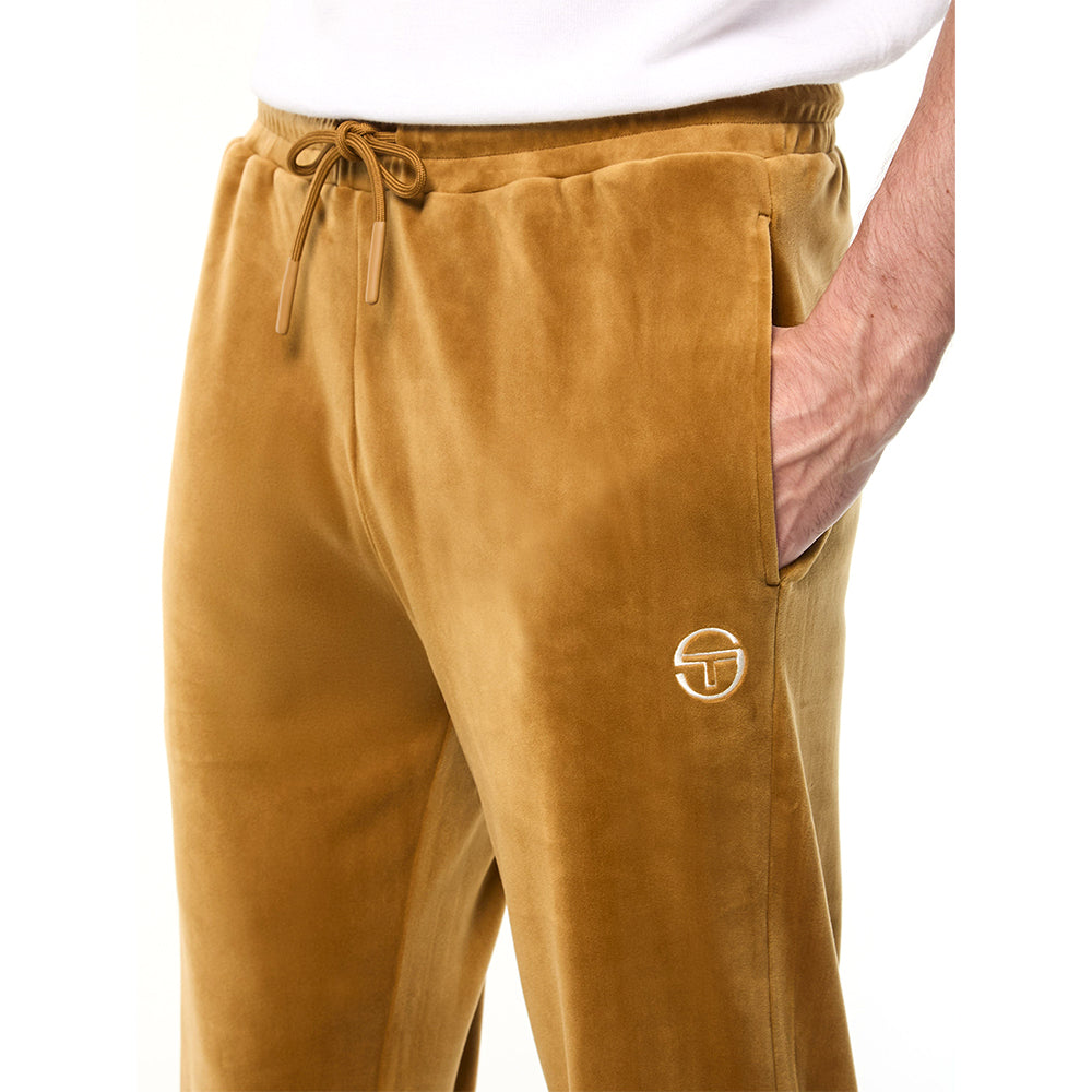 Sergio Tacchini Damarindo Velour Track Pant - Bronze Brown