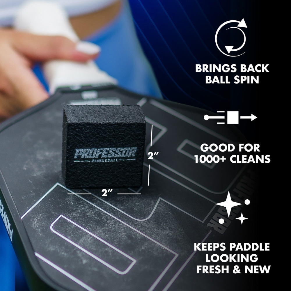 Professor Pickleball Paddle Eraser | Raw Carbon Fiber