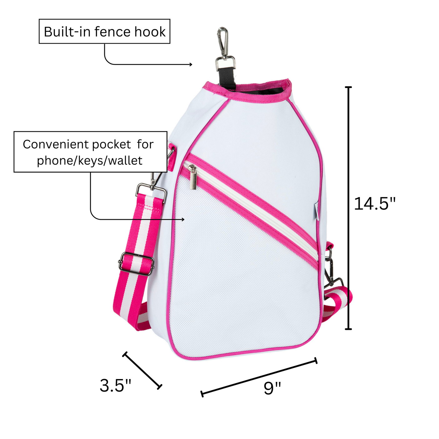 Queen Of The Court Essentials Pickleball Bag