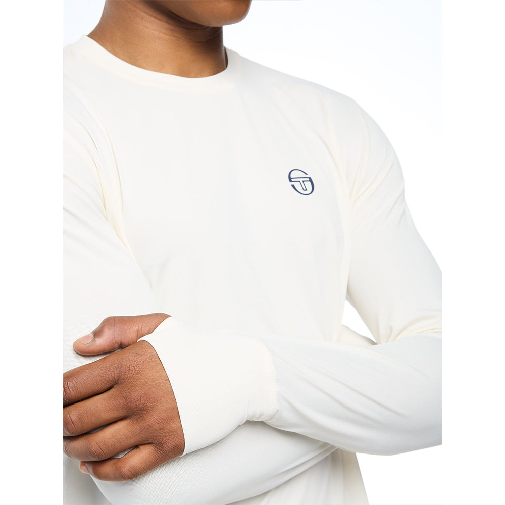 Sergio Tacchini Attivo Damarindo Long Sleeve Tee - Gardenia