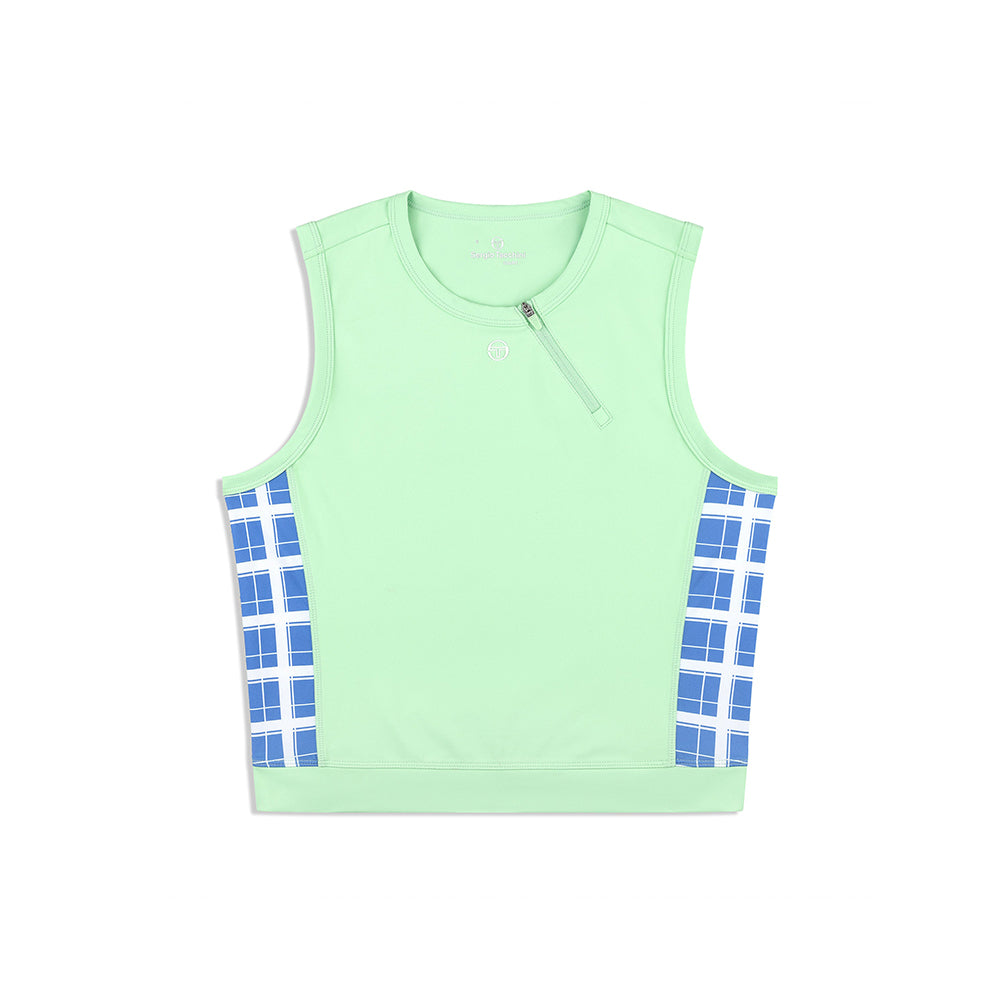Sergio Tacchini Lara Cropped Top - Green Ash