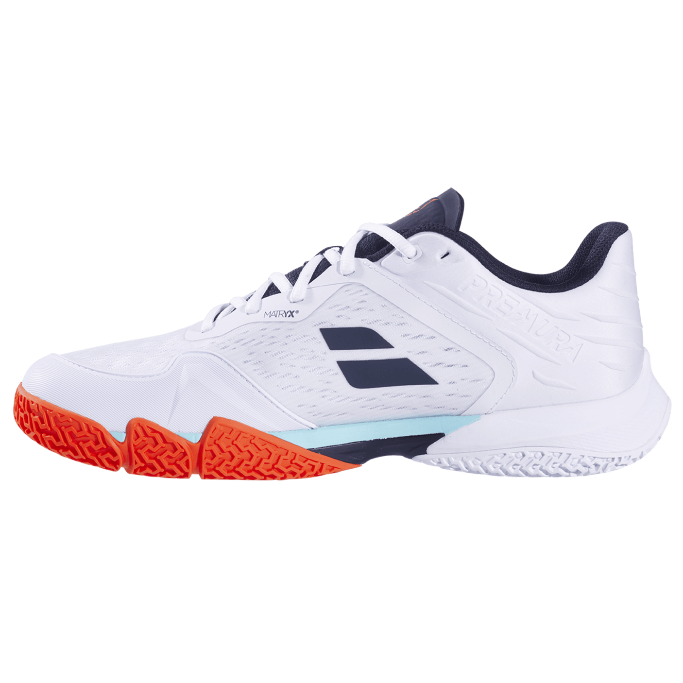 Babolat Padel Shoes Premura 3 Lebron | Men - White & Orange