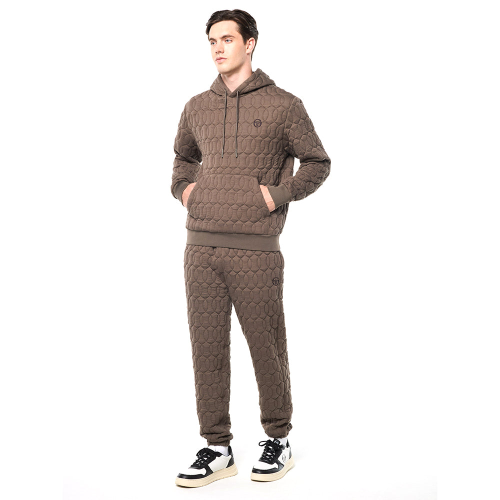 Sergio Tacchini Aversa Quilted Hoodie - Morel