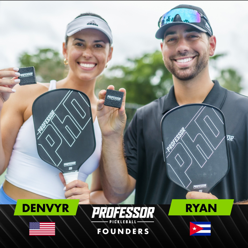 Professor Pickleball Paddle Eraser | Raw Carbon Fiber