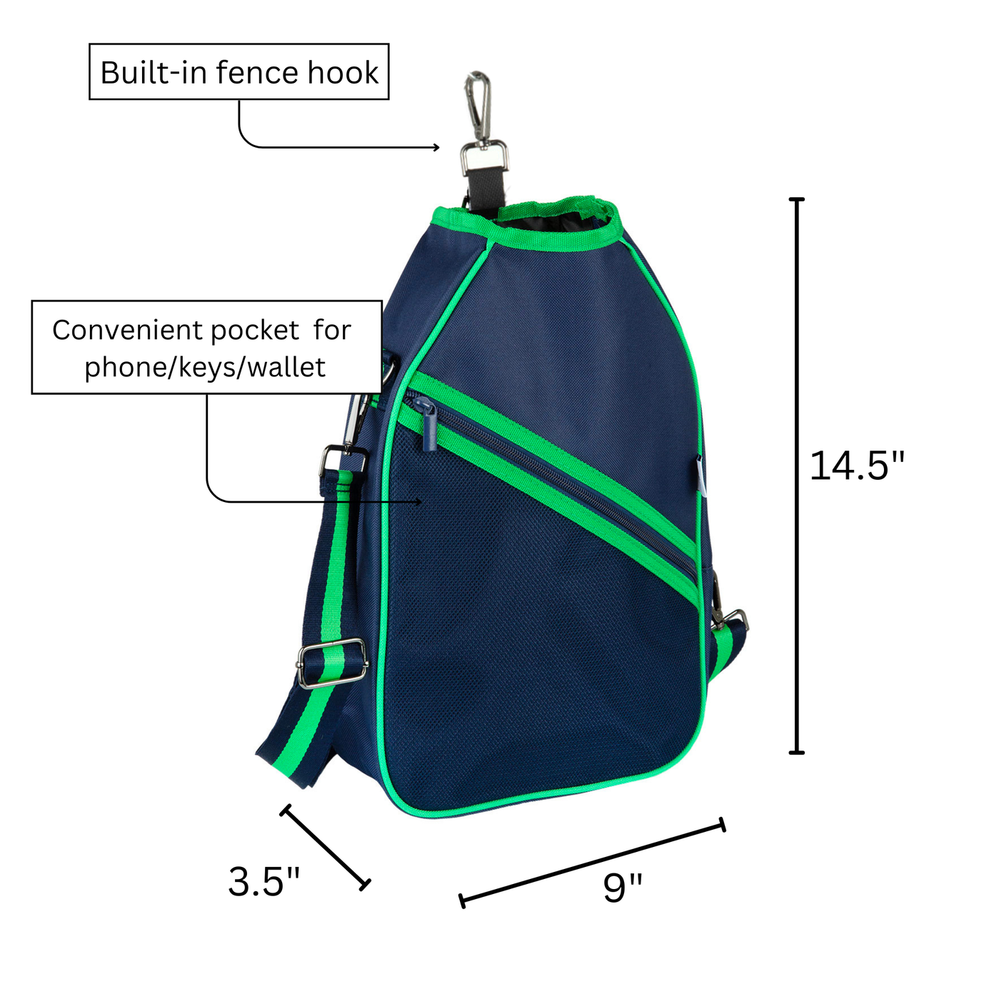 Queen Of The Court Essentials Pickleball Bag