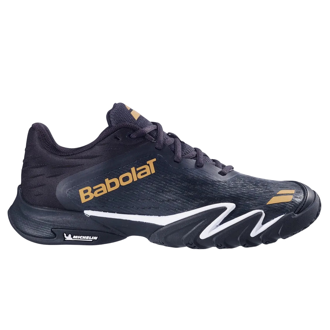Babolat Premura 3 Men Padel Shoes | Black & Gold