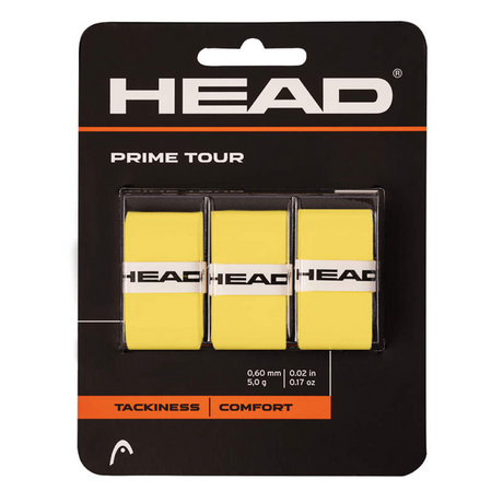 Head Multisport Overgrips Prime Tour 3 PCS Pack yellow