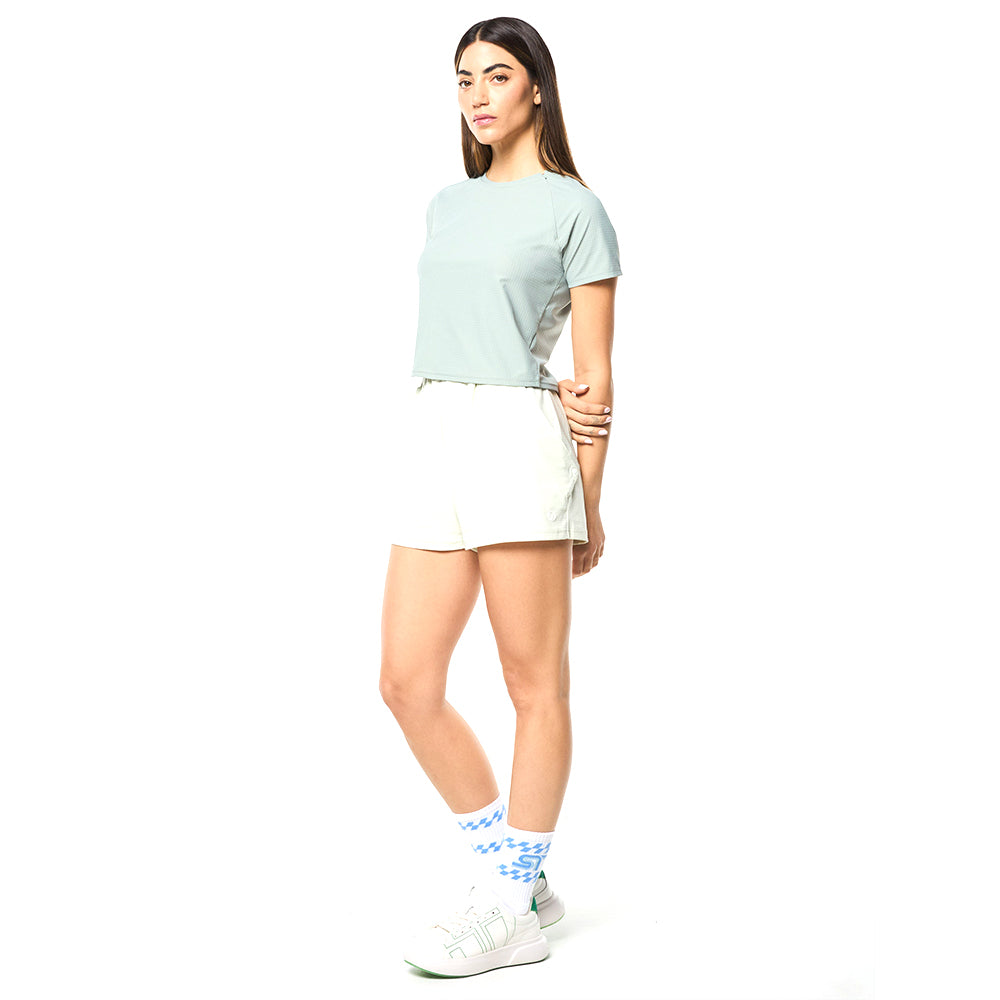 Sergio Tacchini Eva Cropped Top - Slate Gray